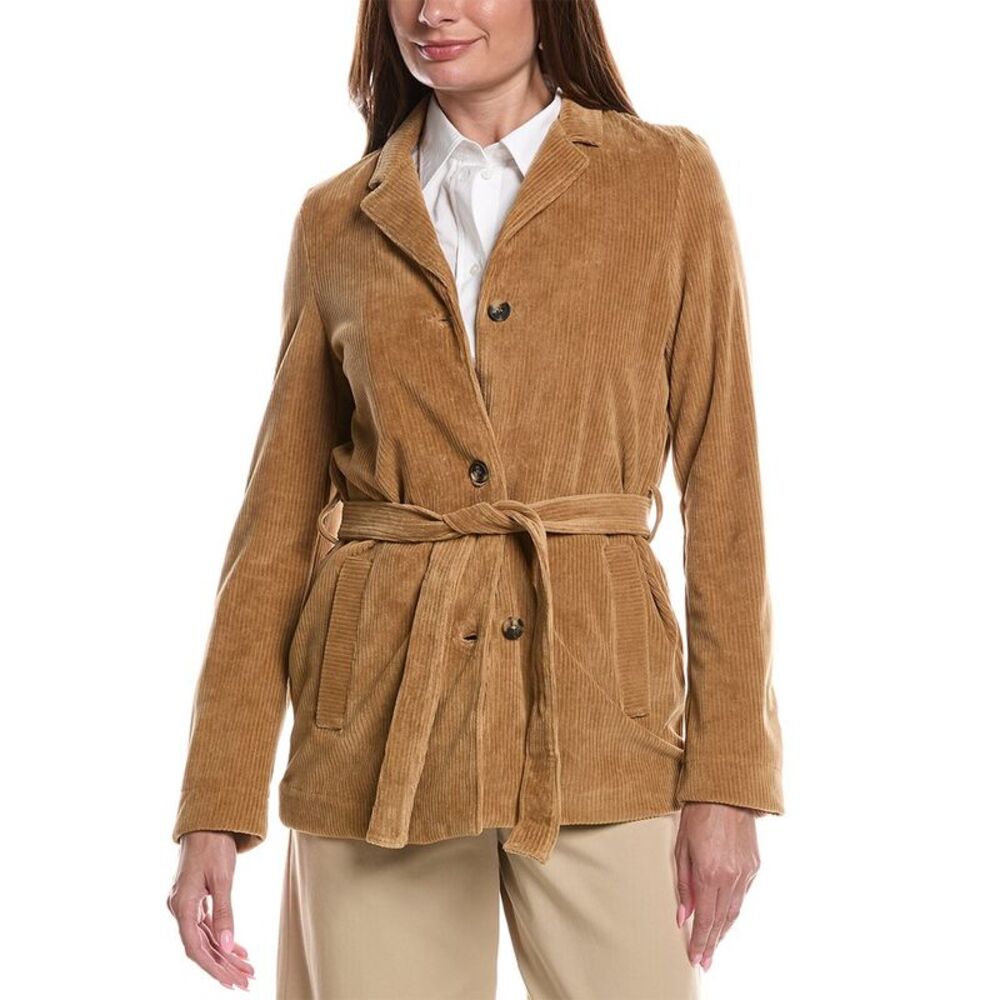 Max Mara Womens Labile Corduroy Jacket, Tan